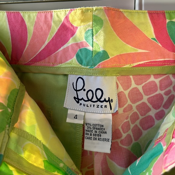 Vintage Lilly Pulitzer Pants with pineapples - Picture 4 of 6